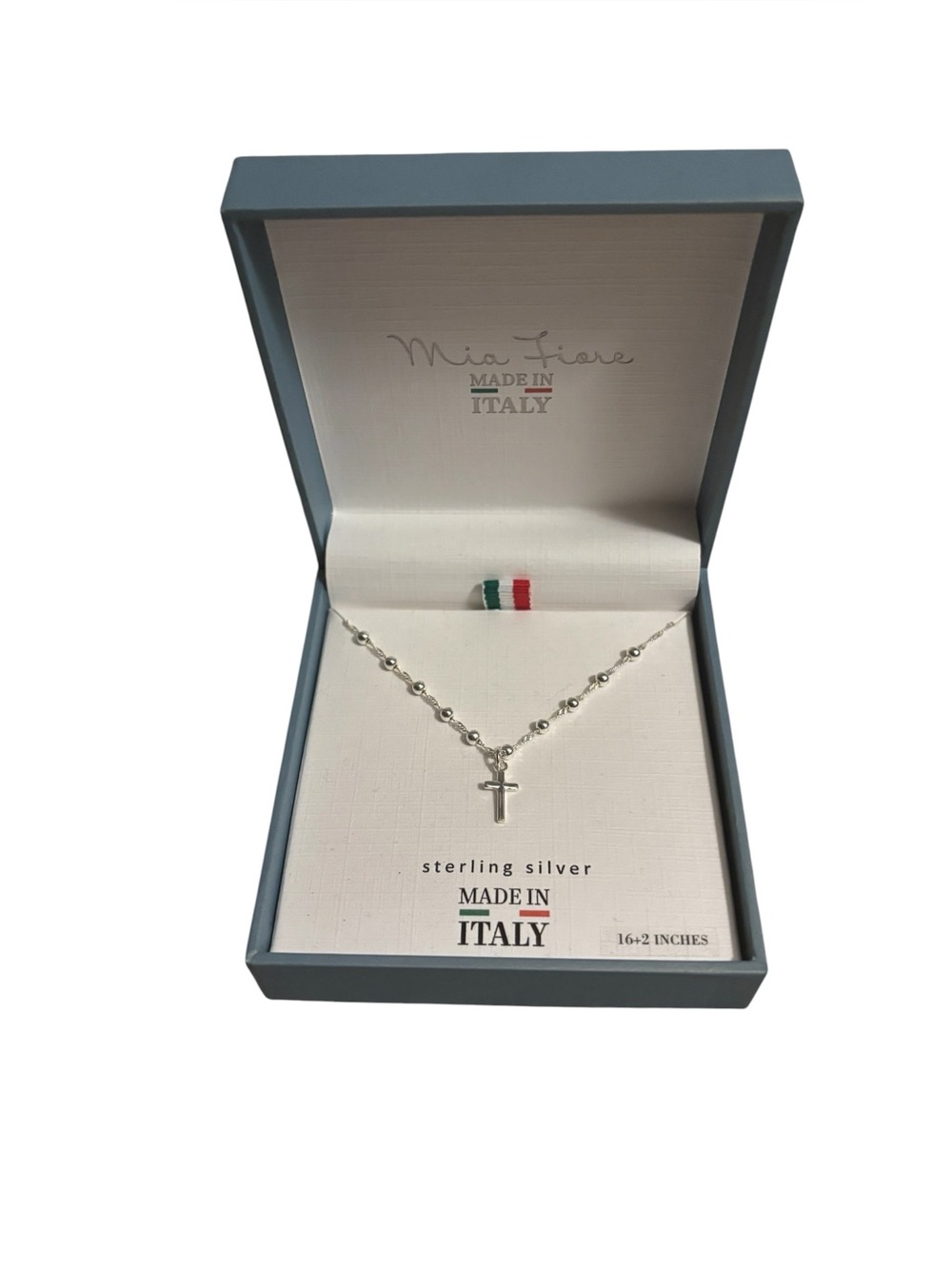 Mia Fiore Sterling Silver Cross Necklace